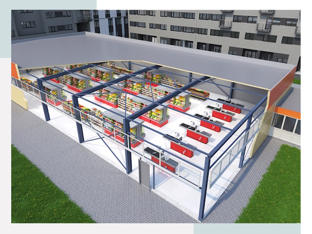 Строительство магазинов в Краснодар от 619 руб. за м²
