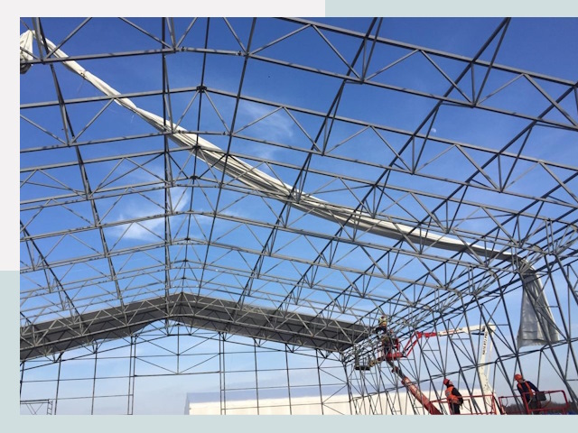 Шатровые ангары от 619 руб. в Краснодаре и Краснодарском крае