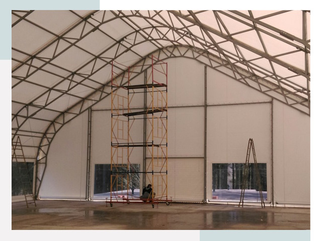 Шатровые ангары в Краснодаре