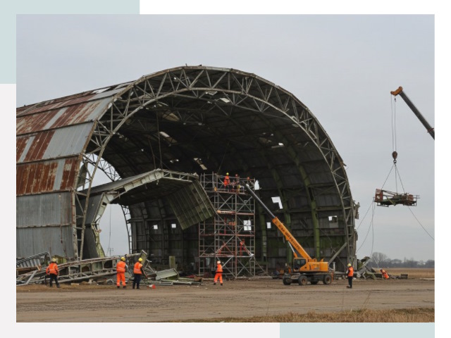 Демонтаж ангаров в Краснодаре